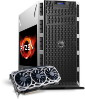 Аренда сервера с видеокартой Ryzen 5 2600x, 16Gb, RTX 3060 12Gb